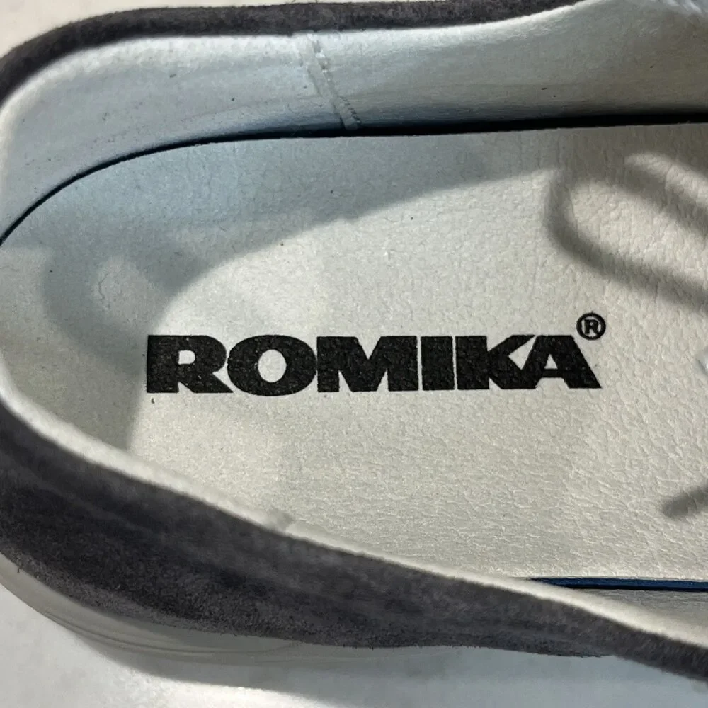 Romika NEW Sina Gray Suede‎ Comfort Cap Toe Casual Sneakers Shoes EU 37 6-6.5